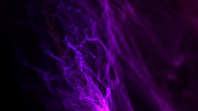 紫色浪漫烟雾流动光线粒子背景