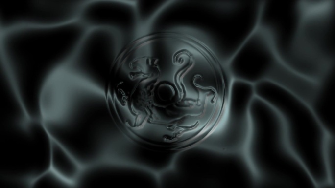 液态金属流光logo模板