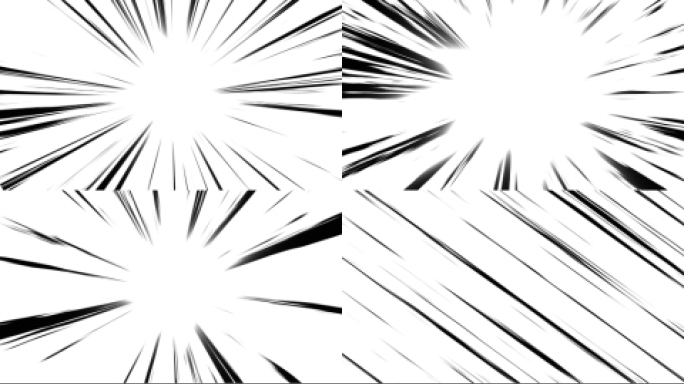 14个4K卡通动漫速度线条（循环带通道）