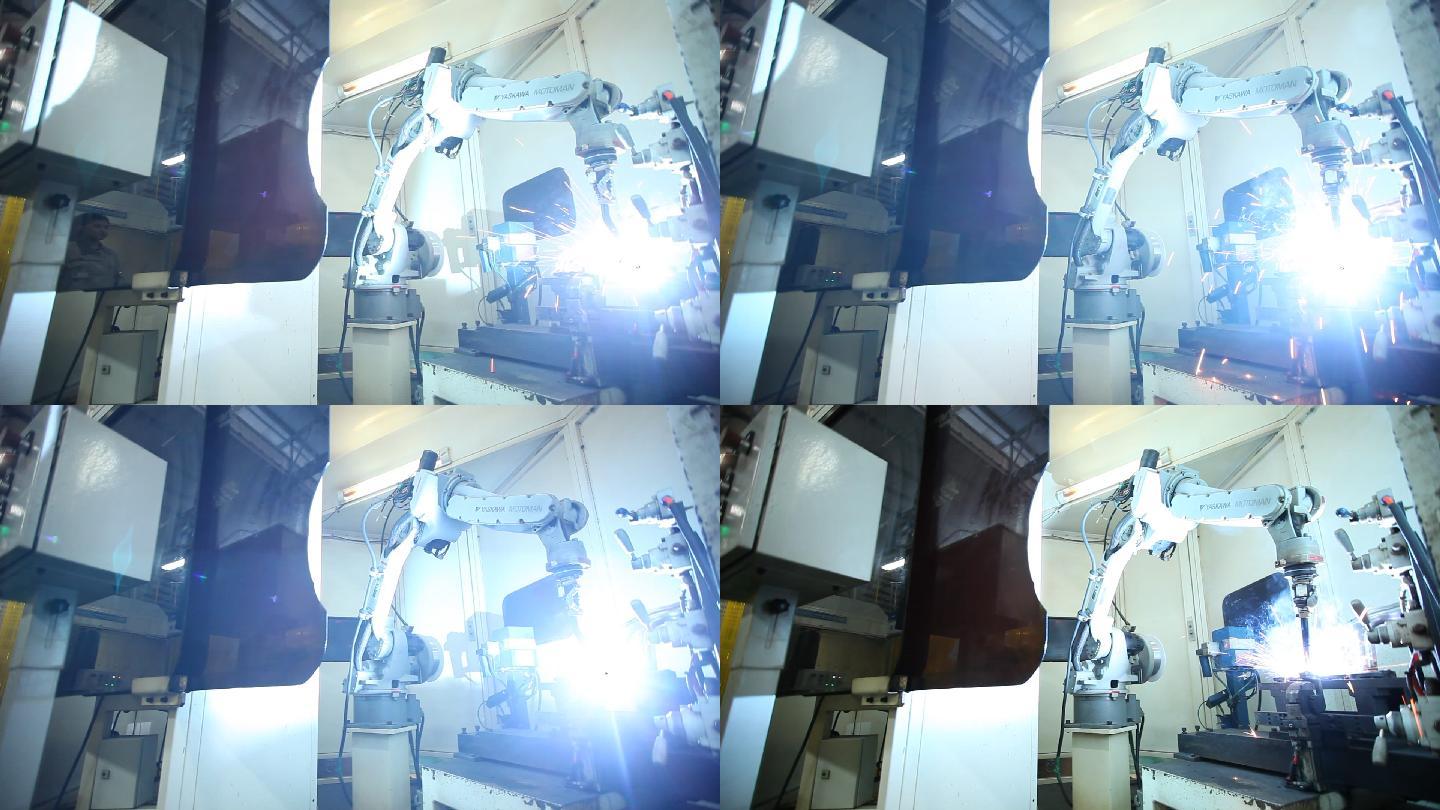 机械手臂焊接生产线工业自动化
