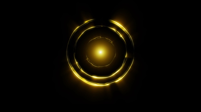 4K金色光点坐标能量波（循环带通道）
