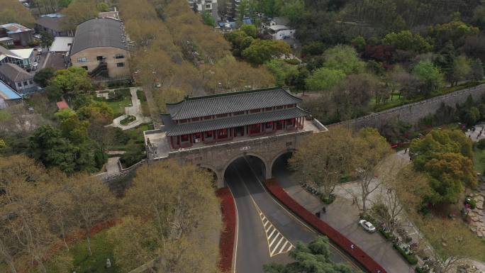 4K-原素材-南京华严岗门城墙航拍