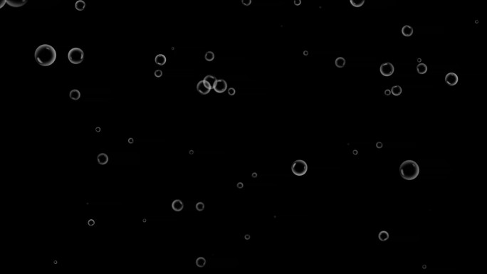 泡泡飘落-无缝循环带透明通道