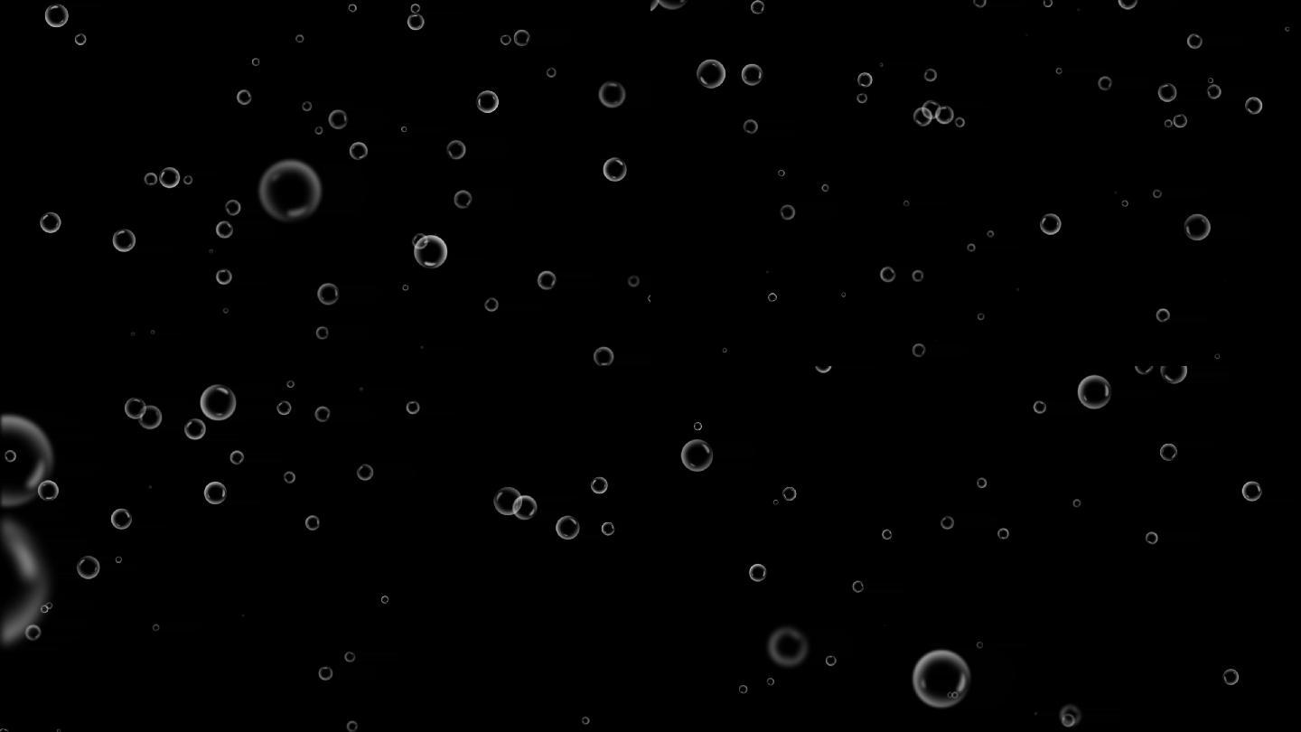 泡泡飘落-无缝循环带透明通道