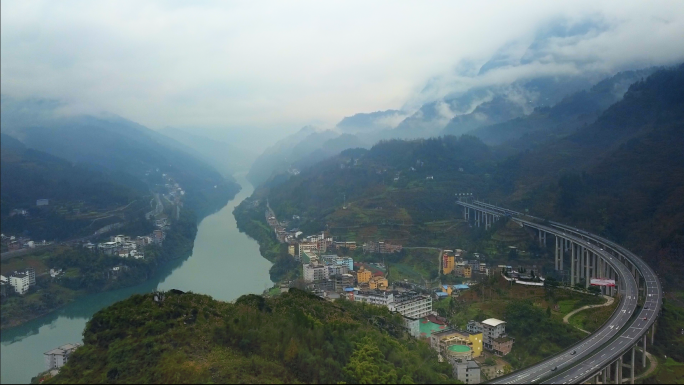 【4K】重庆山村航拍