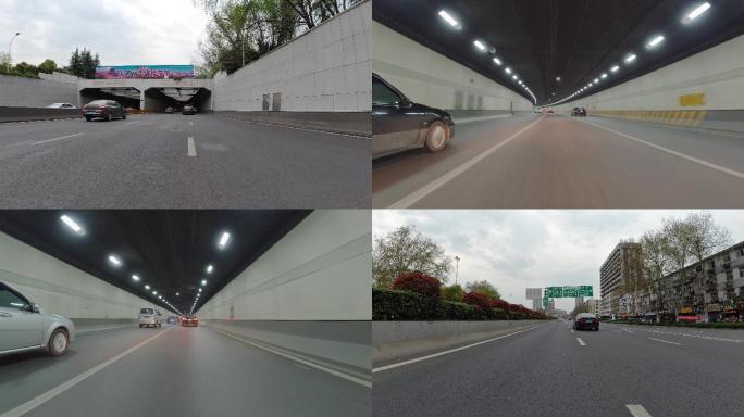 4K-原素材-南京道路隧道