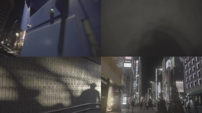 日本大阪夜景街道旅拍人文
