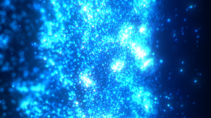 4K粒子艺术蓝色舞台特效素材