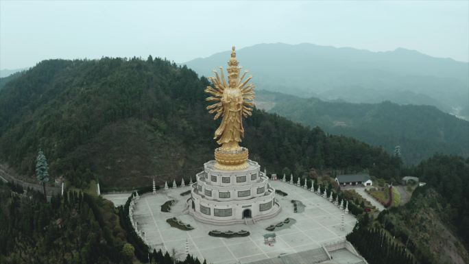 【4K】密印寺千手观音航拍