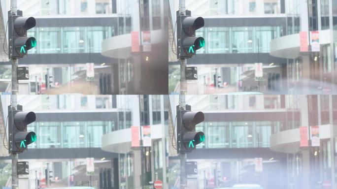 香港中环街头红绿灯