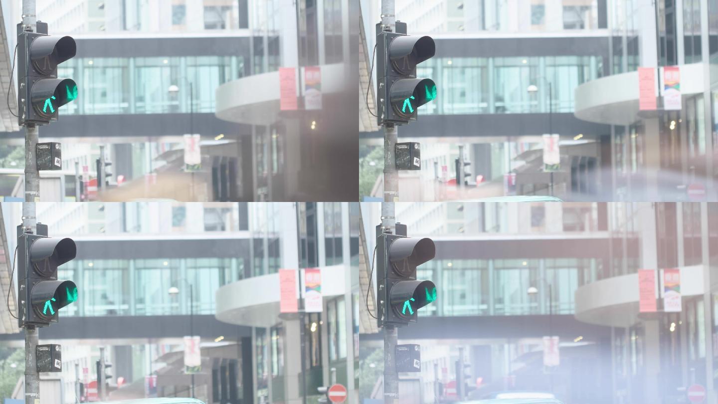 香港中环街头红绿灯