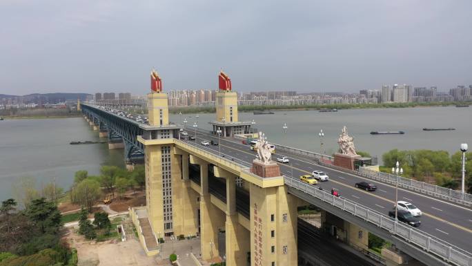 4K-HLG原素材-南京长江大桥桥头堡