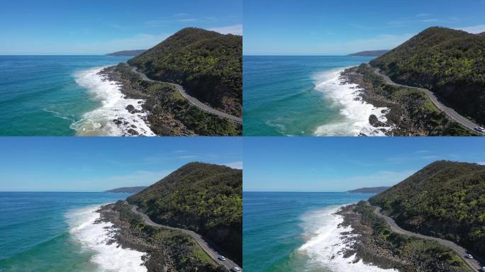 4K原片-澳洲大洋路航拍公路、大海2