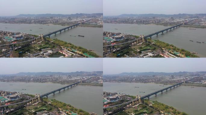 4K-原素材-南京长江大桥航拍13
