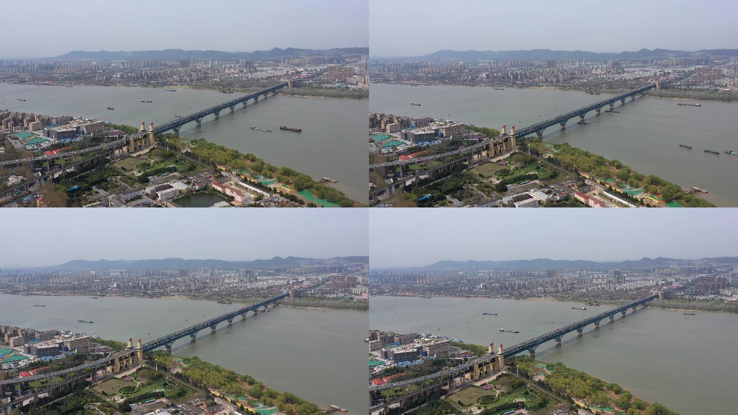 4K-原素材-南京长江大桥航拍13
