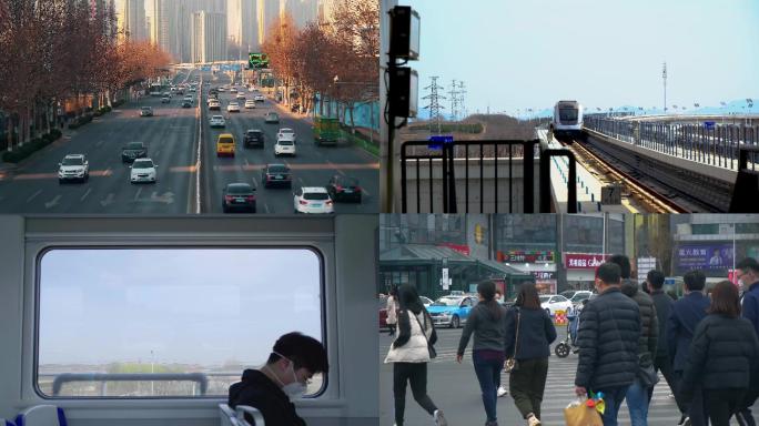 4k原创城市交通地铁车流延时视频素材
