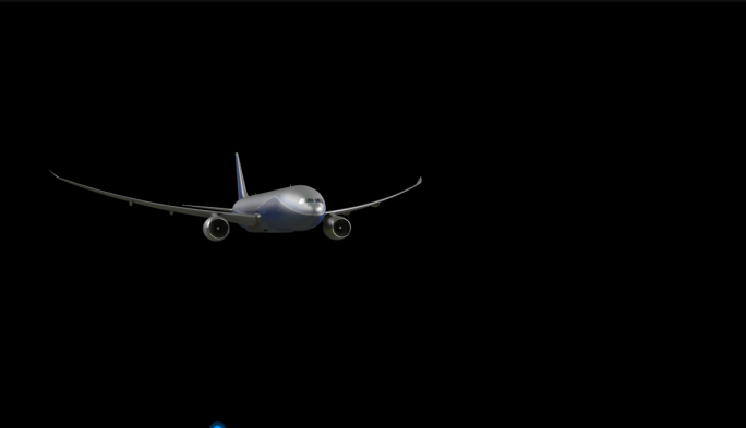波音787起飞（带通道）
