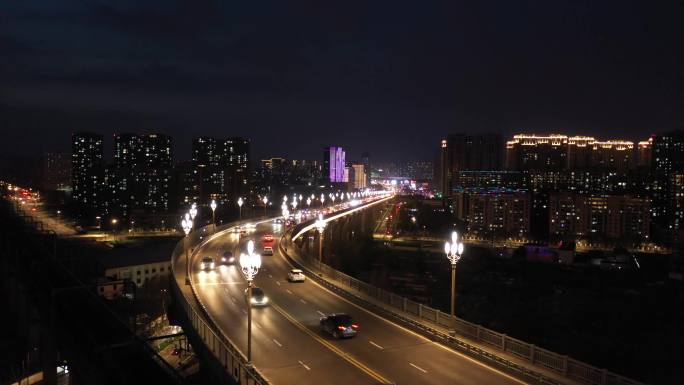 4K超清长江大桥延时夜景和航拍夜景集锦