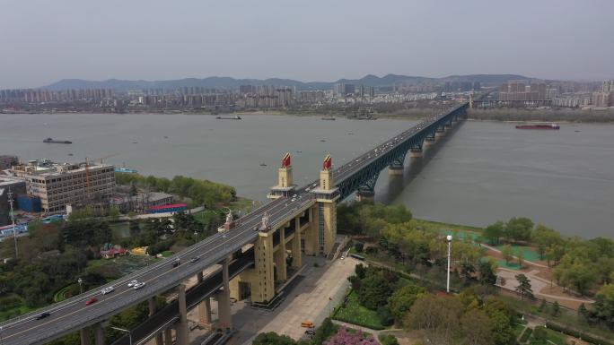 4K-原素材-南京长江大桥航拍12