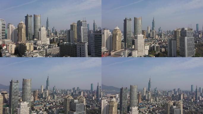 4K-原素材-南京城市空境航拍