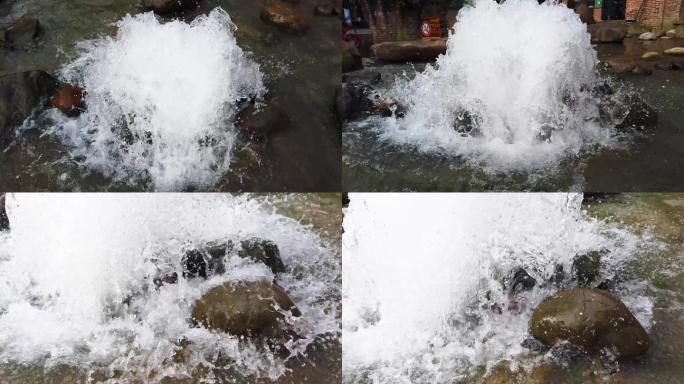 喷泉多角度4k拍摄