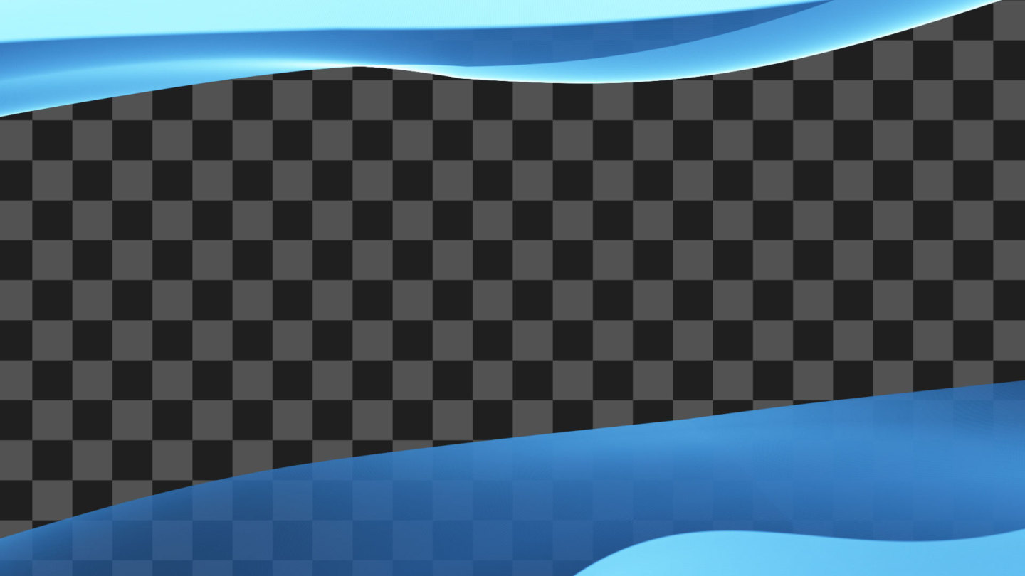 蓝色科技框-无缝循环带透明通道