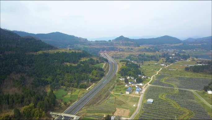 【4K】野外高速公路乡村