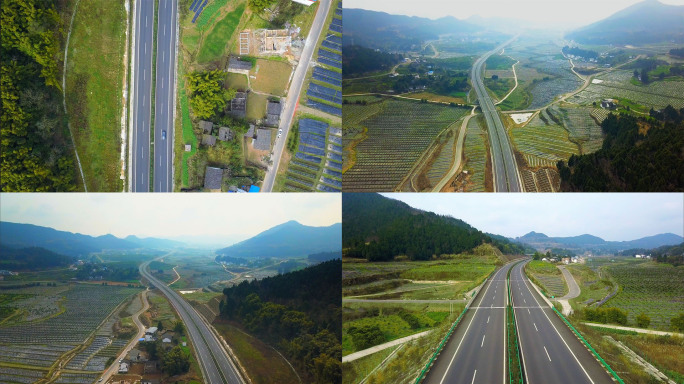 【4K】野外高速公路乡村