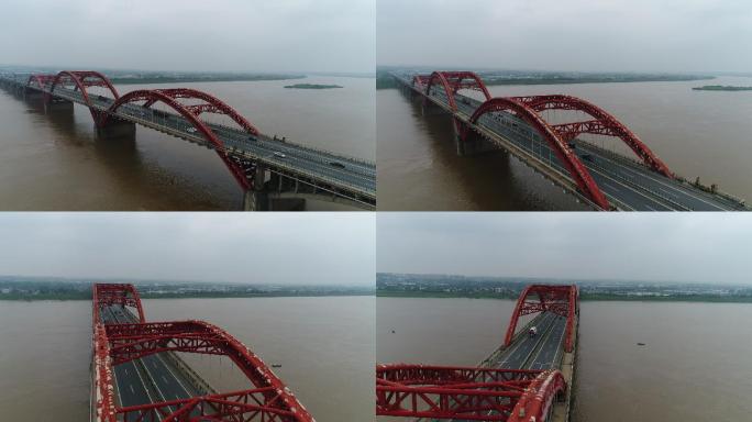 【建筑】红色湘江斜拉桥422原始未调色0