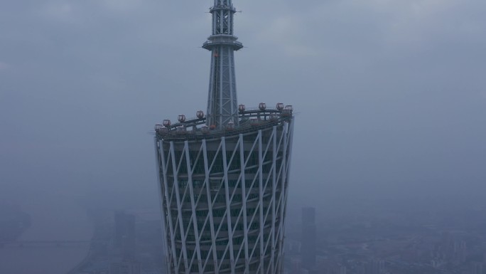广州城市雾霾4k