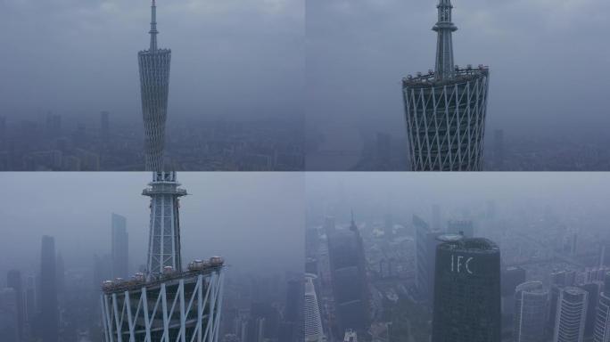广州城市雾霾4k