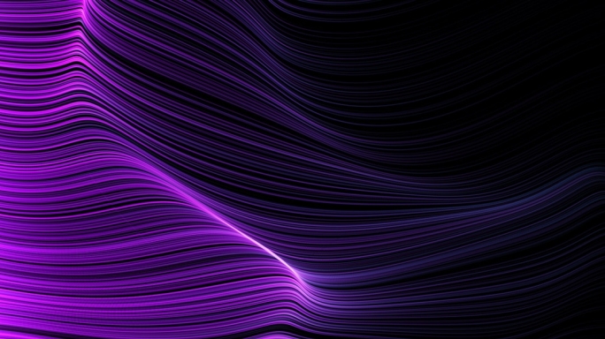 4K紫色唯美抽象粒子线条