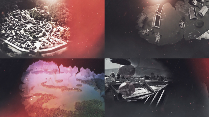 中国风古代历史演变古城印象旧城记忆片头