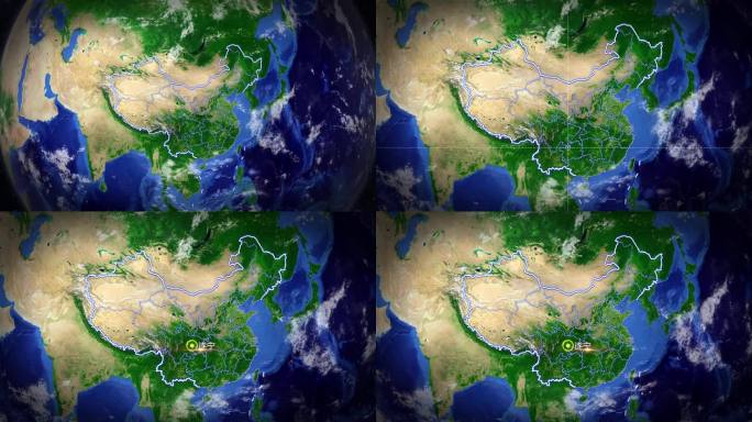 遂宁（地球中国定点俯冲）