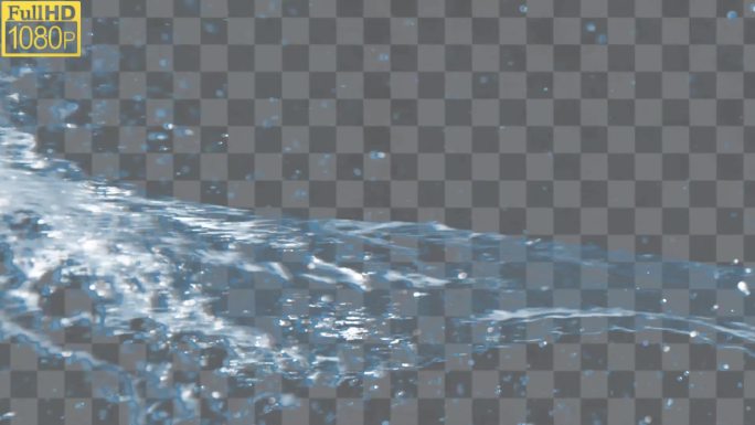 泼水水流水花-alpha通道