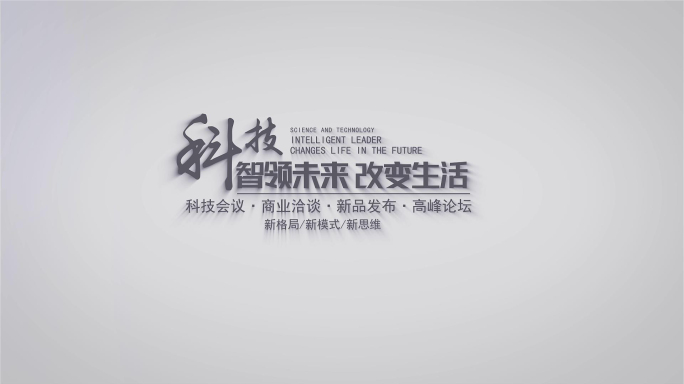 【原创】简洁大气会议人物介绍