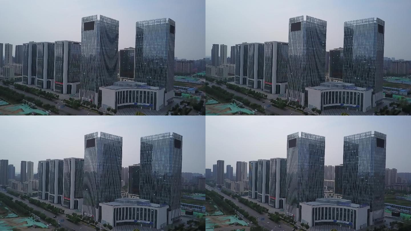 唐山金融中心大楼航拍