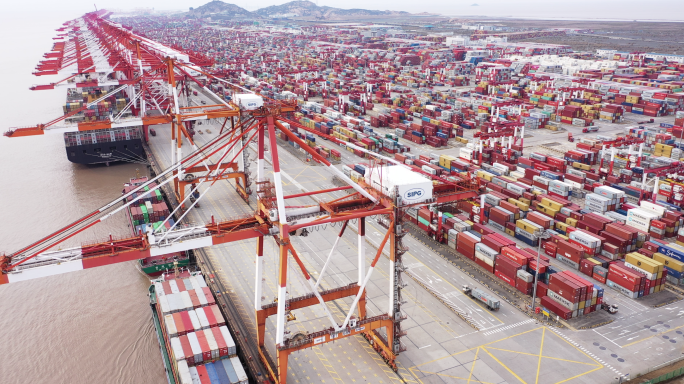 4K集装箱港口国际贸易运输