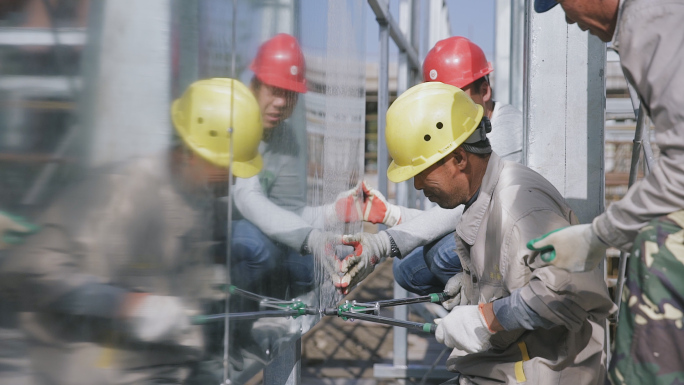 【原创】建筑工人工地建设施工现场