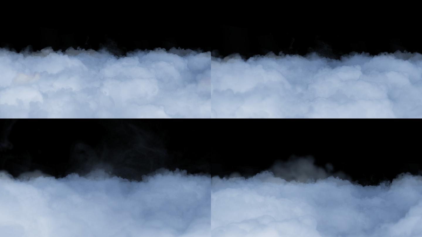 【原创带通道】云雾穿梭由上到下由近及远