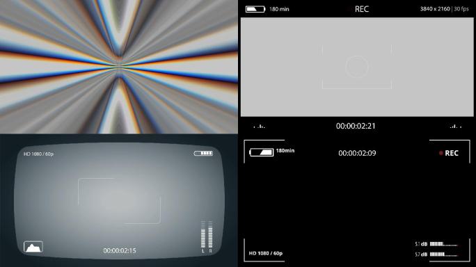 10秒五种摄像机单反拍摄录制屏幕取景边框