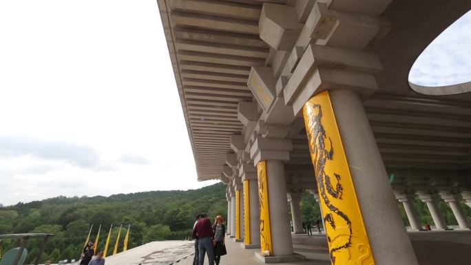 陕西西安黄帝陵轩辕殿(天圆地方)全景