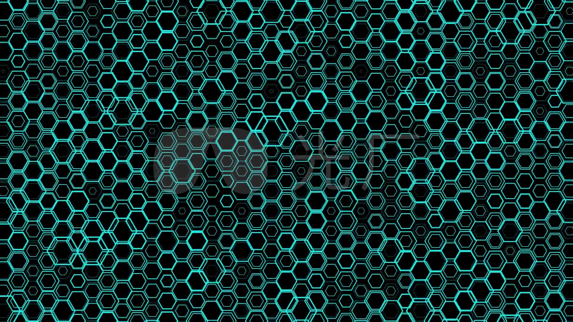 粒子汇聚成蜂窝网格