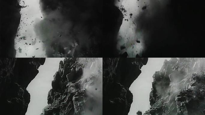 山体塌方 倒塌 滑坡 坍塌 暴破 老视频