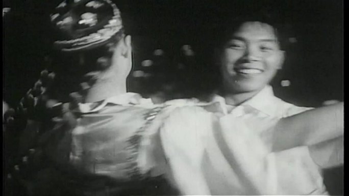 1950年代国庆节欢庆新华门西花厅