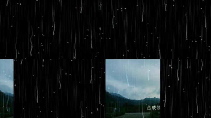 窗外雨水雨景