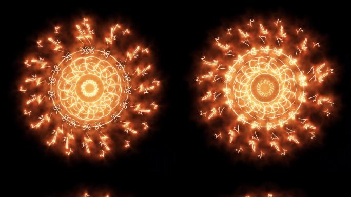 火焰图腾花纹特效