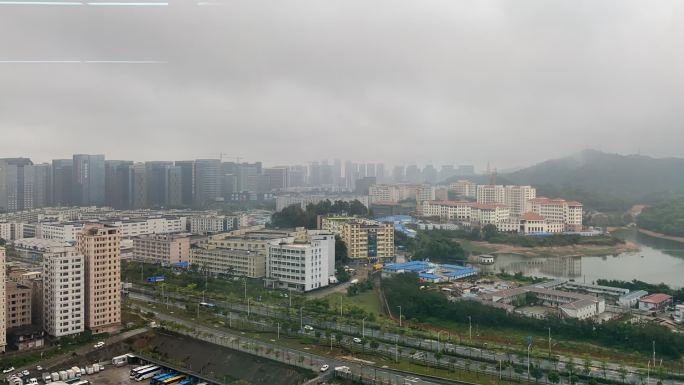 暴风雨前城市延时