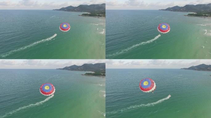 泰国旅行海边滑翔伞