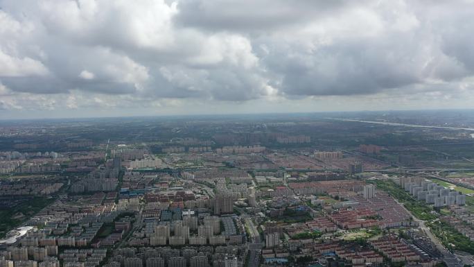 城市上空高清航拍